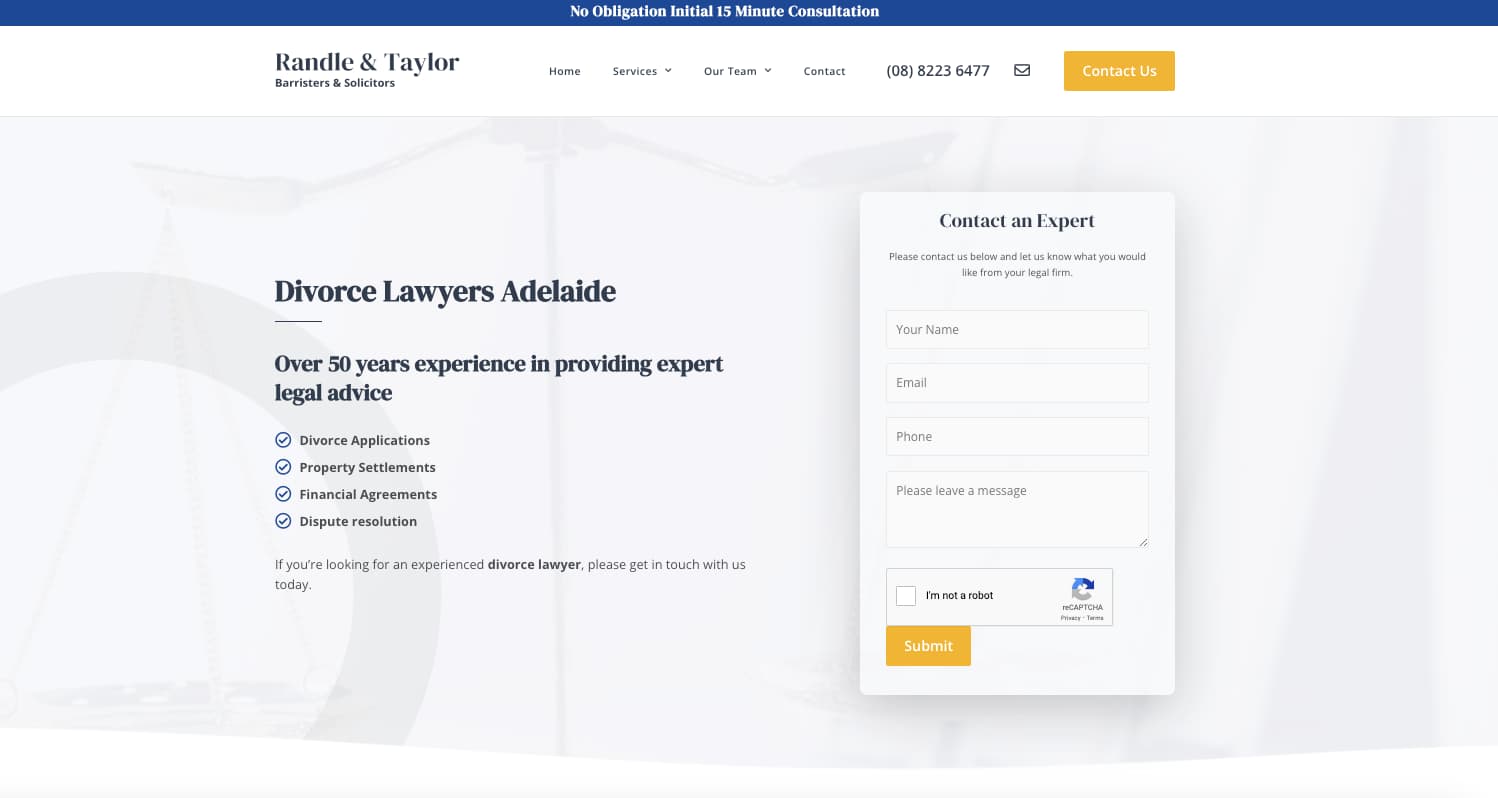 Local SEO for divorce lawyer adelaide