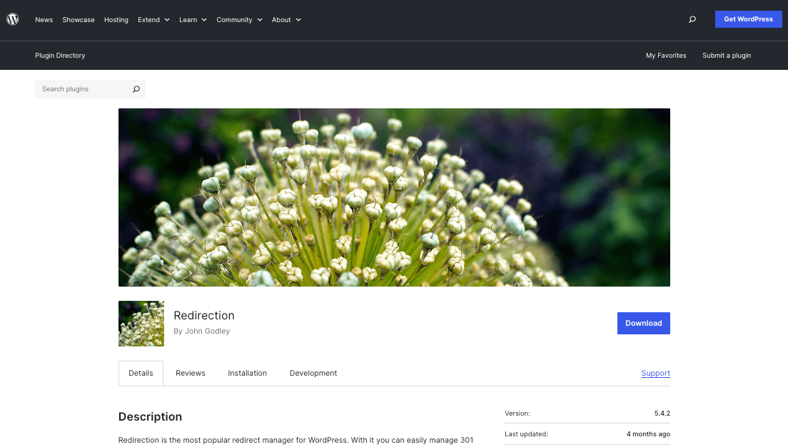 Wordpress redirection plugin