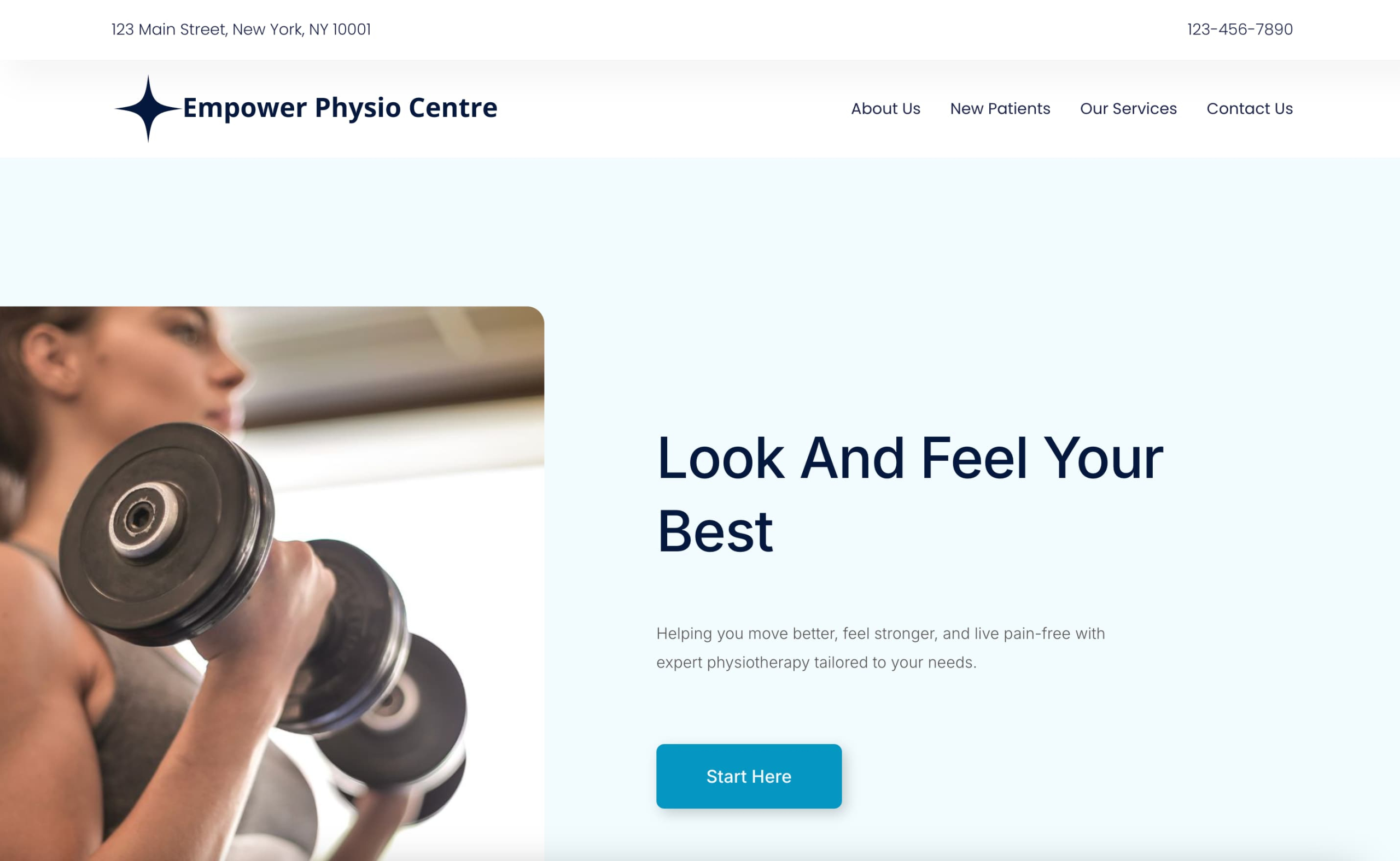 Empower Physio Clinic website design Empower Physio Clinic website design